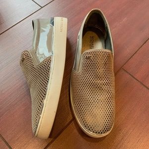 Michael Kors Kyle perforated slip on sneakers